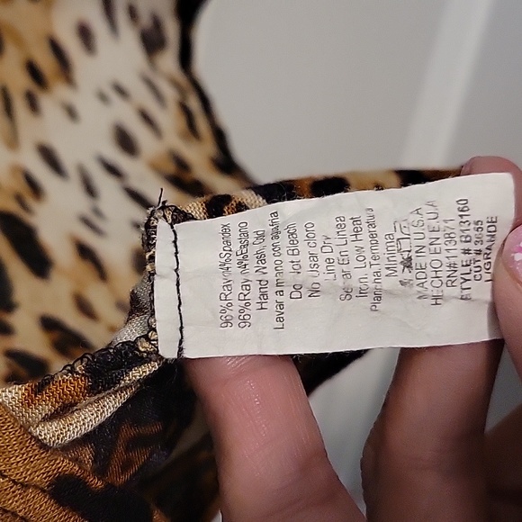 B sharp, animal print open back crop - Picture 5 of 8